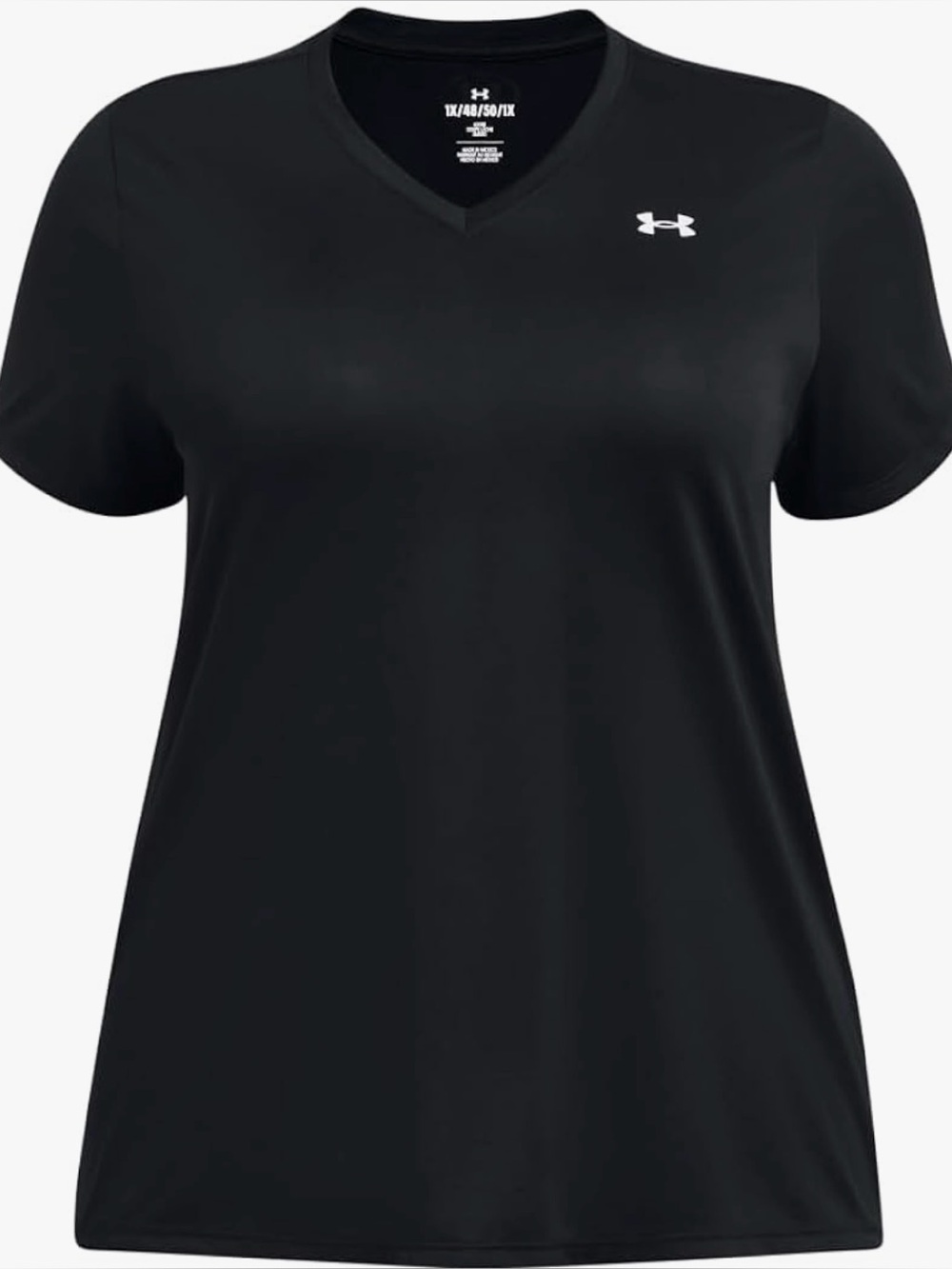 Under Armour Black V-Neck Short Sleeve Performance Tee